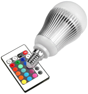 Miglior prezzo LAMPADINA TECHLIGHT LED RGB 4,2W E-27 WITH REMOTE CONTROL (RGBE274.2W)